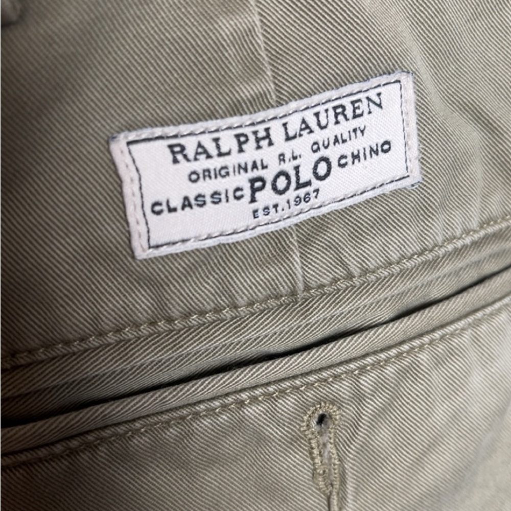 Polio by Ralph Lauren Chino Green Pants Size 42/32 Mens - Picture 4 of 6